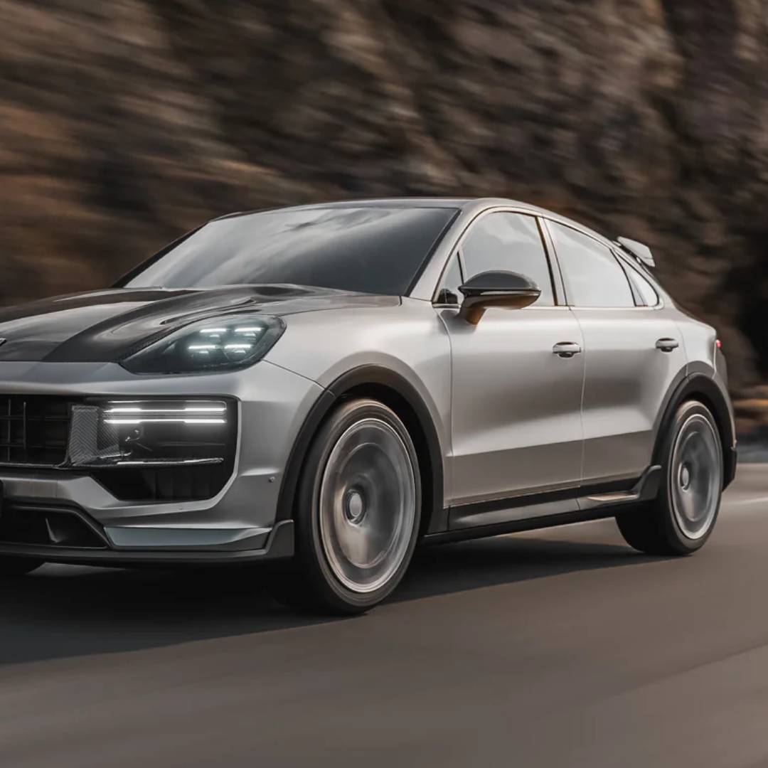 TECHART Carbon Außenspiegel Zierblenden für E3 Cayenne