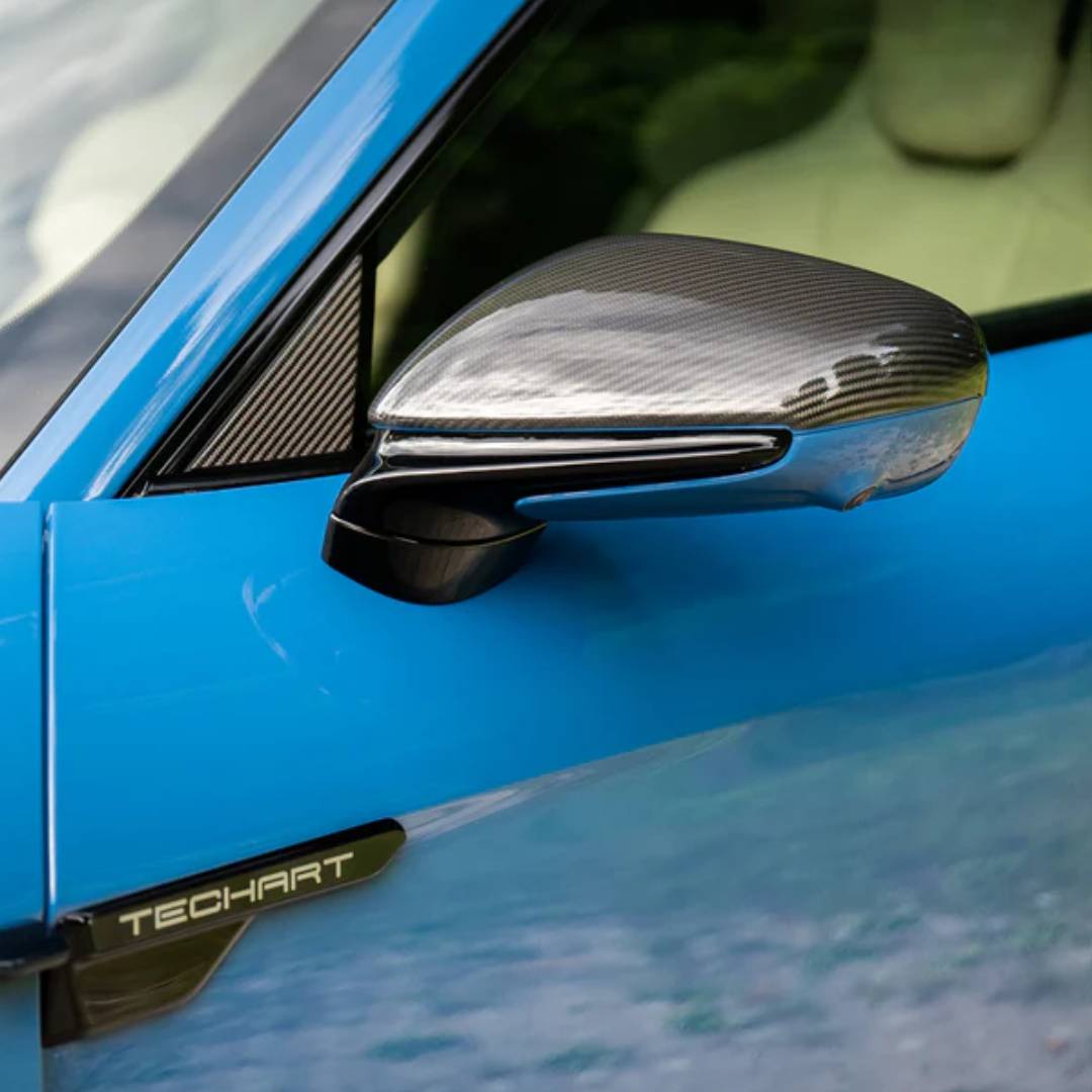 TECHART Carbon Außenspiegel Zierblenden für 9J1 Taycan
