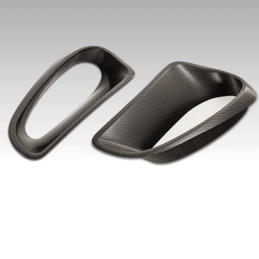 TECHART Carbon Air Intake Trims Visible Carbon Gloss for 991.1/2 Turbo / GT3RS