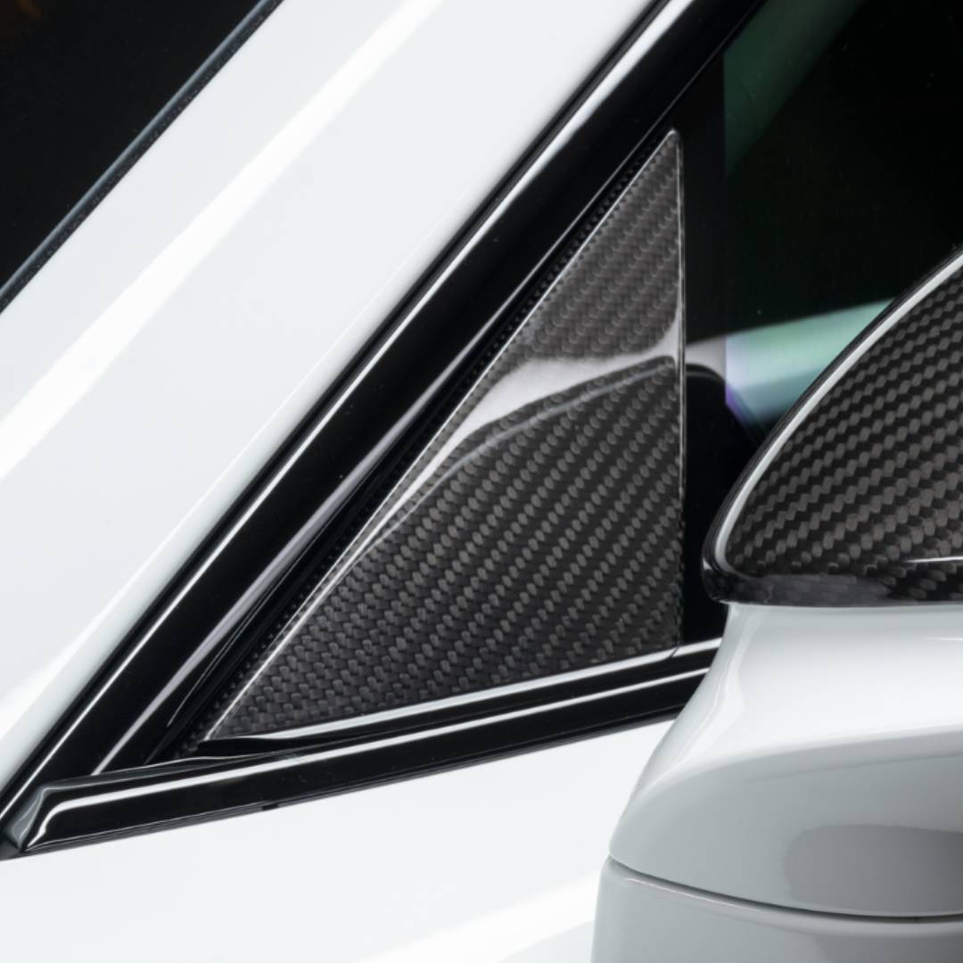 TECHART Carbon Fensterdreiecke – links & rechts (glänzend)