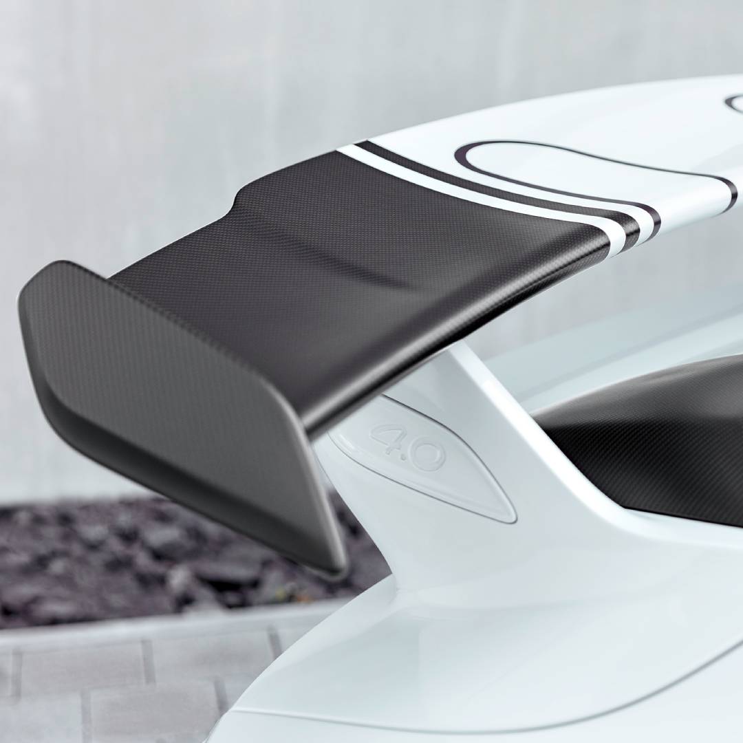 TECHART Heckspoilerblenden Carbon glänzend für 991.2 GT3 ab MJ18