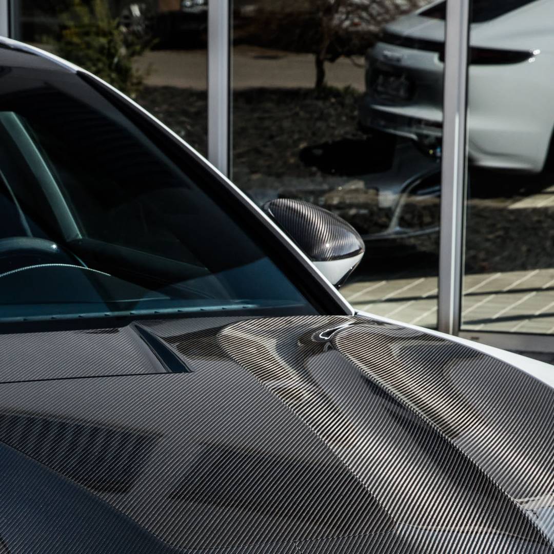 TECHART Carbon Außenspiegel Zierblenden für 971 Panamera