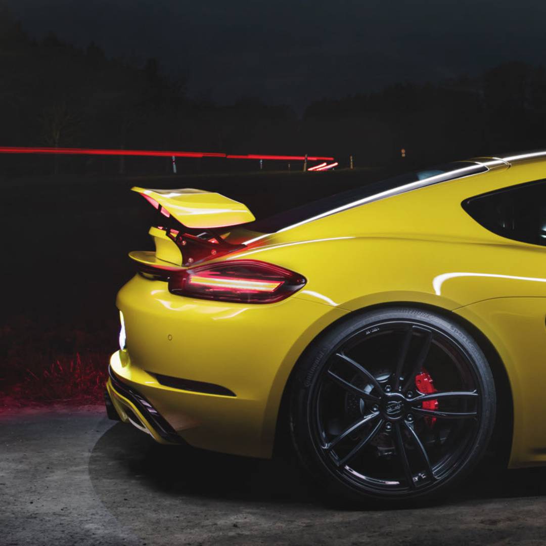 TECHART Rear Spoiler II for 718 Cayman