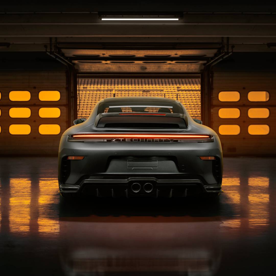 TECHART High Quality Wallprint 100×70 cm GT3 Touring Carbon Grau