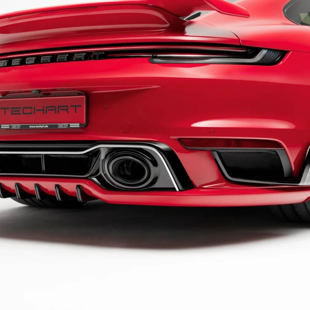 TECHART Carbon Endrohr-Kit für 992 mit Sport Abgasanlage