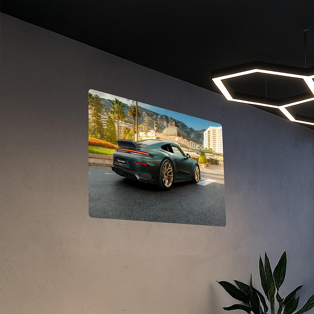 TECHART High Quality Wallprint 100×70 cm 992.2 GT3 Touring Monaco