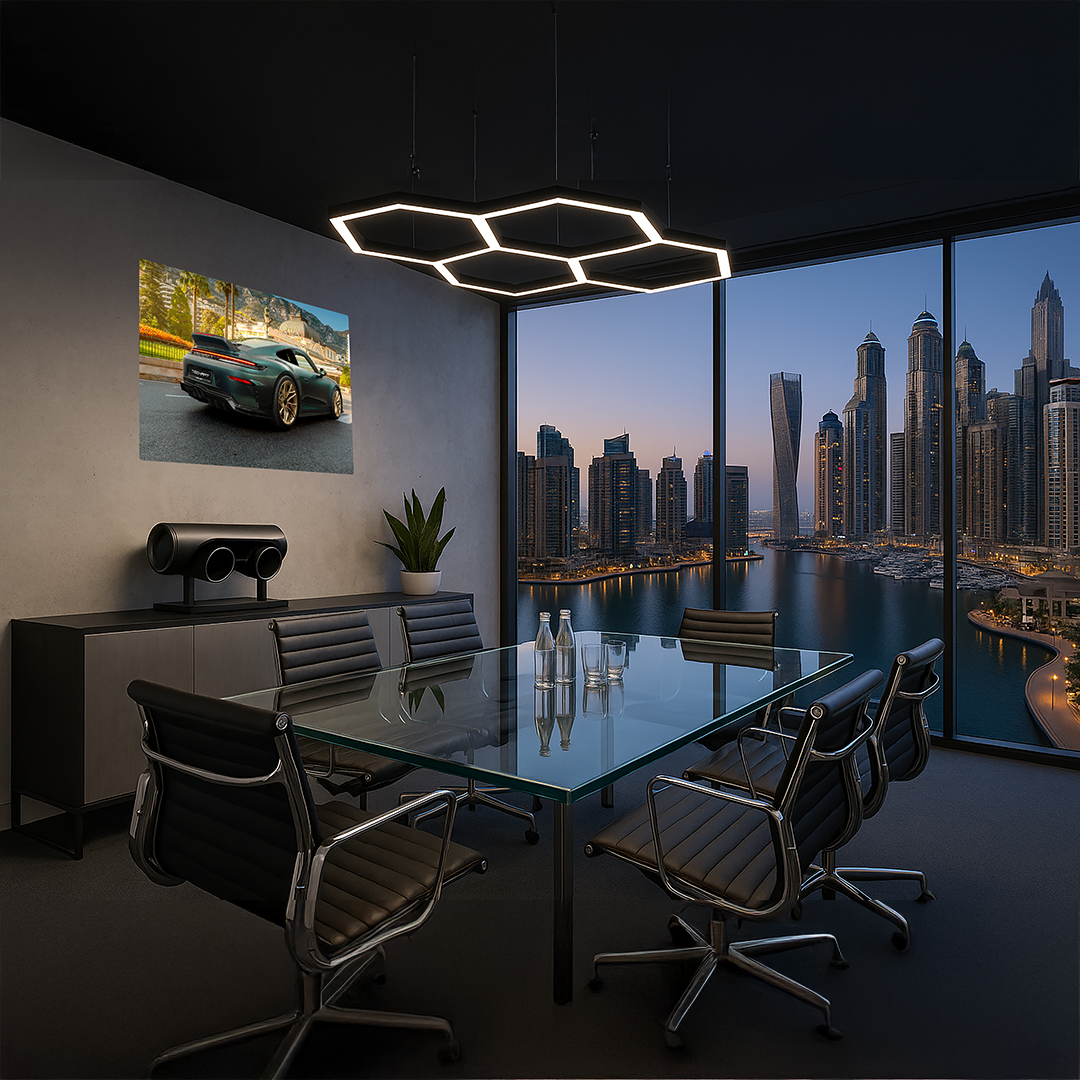 TECHART High Quality Wallprint 100×70 cm 992.2 GT3 Touring Monaco