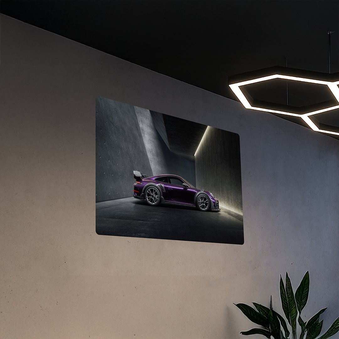 TECHART High Quality Wallprint 100×70 cm GT Street R Flyweight Purple/Carbon