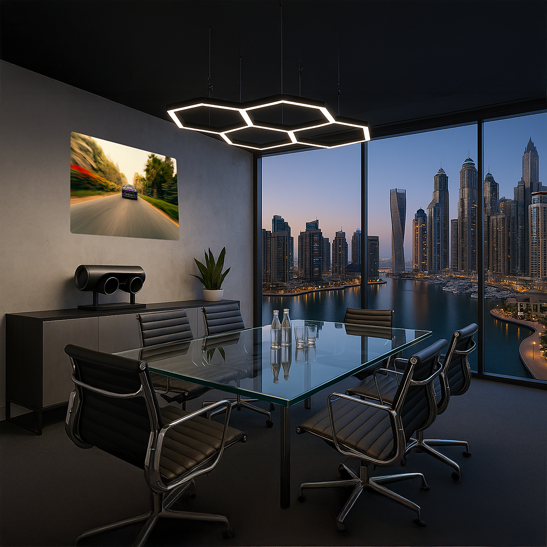 TECHART High Quality Wallprint 100×70 cm MAGNUM Front Driving