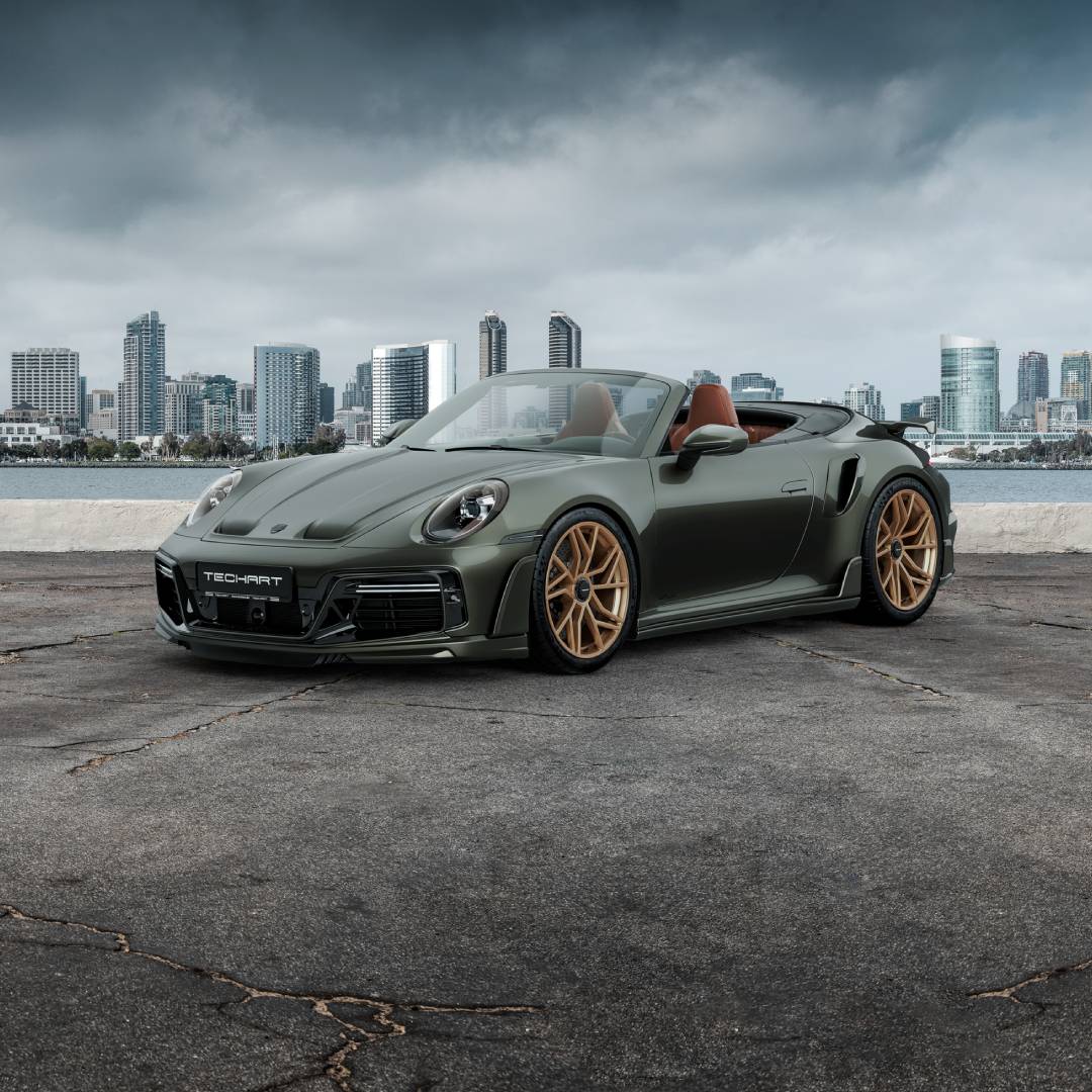 TECHART High Quality Wallprint 100×70 cm GTsport Cabrio Seite