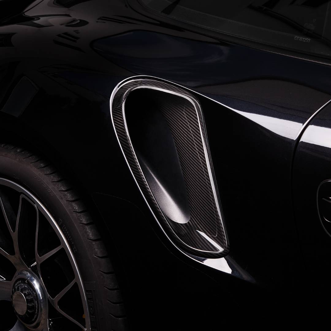 TECHART Carbon-Lufteinlassblenden Sichtcarbon Glanz für 991.1 Turbo / GT3RS