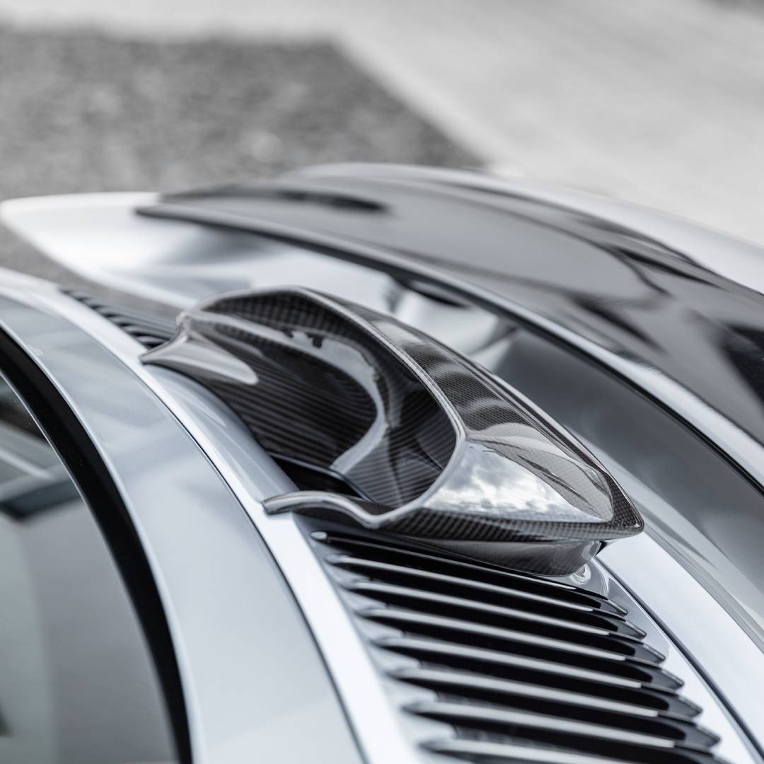 TECHART Carbon-Ansauglufthutze in glänzend für 991 GTstreet / GTsport