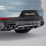 TECHART Endrohr Kit Titan mit Carbon Zierblende (E3)