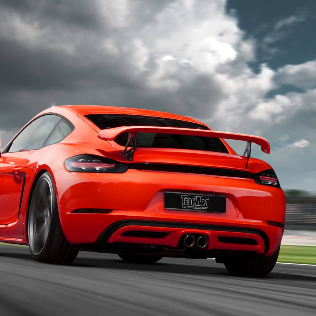 TECHART Rear Spoiler II for 718 Cayman