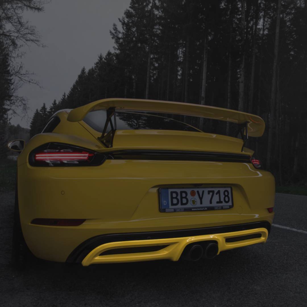 TECHART diffuser attachment for 718 Boxster/Cayman