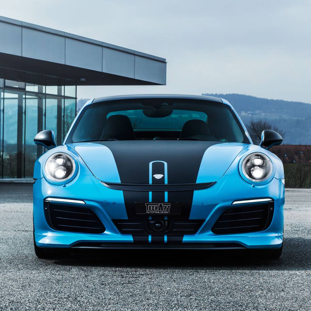 TECHART Front Spoiler I for 991 GTS & SportDesign from MY17