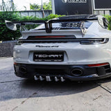 TECHART Diffusoraufsatz für Heckschürze für 992.1 Carrera
