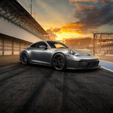 TECHART High Quality Wallprint 100×70 cm GT3 Touring Grey Boxengasse