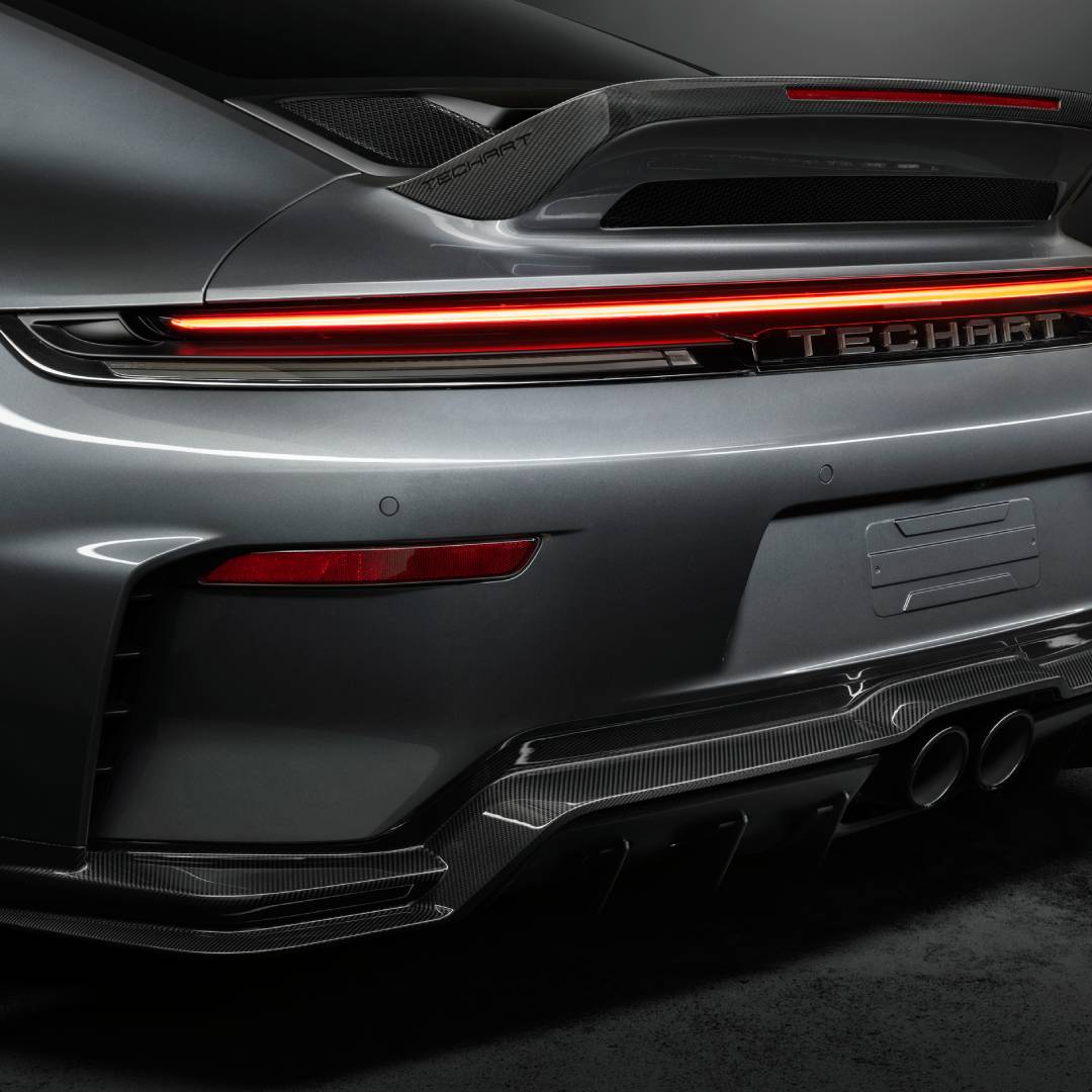 TECHART Carbon Heckschürzenverkleidung für 992.2 GT3