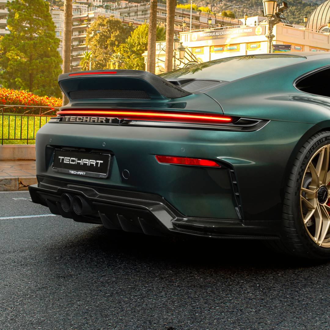 TECHART Carbon Heckschürzenverkleidung für 992.2 GT3