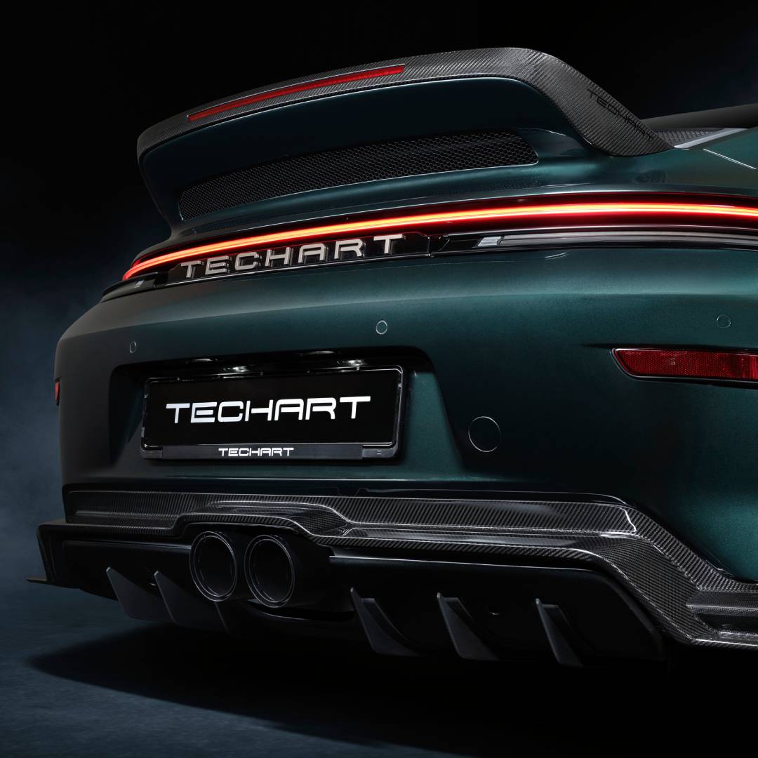 TECHART Carbon Heckschürzenverkleidung für 992.2 GT3
