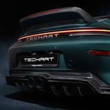 TECHART Carbon Heckschürzenverkleidung für 992.2 GT3