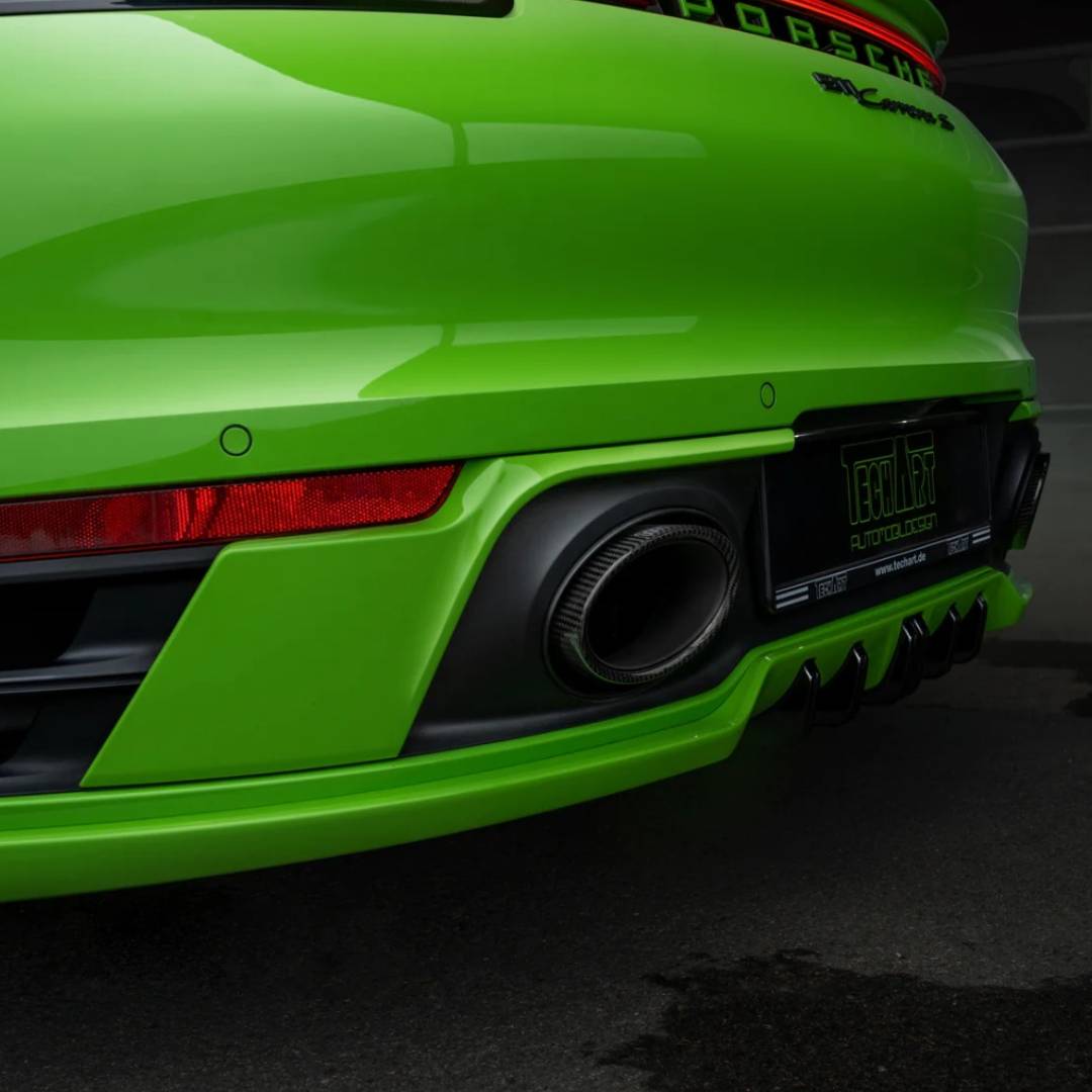 TECHART Carbon Endrohr-Kit für 992 mit Sport Abgasanlage